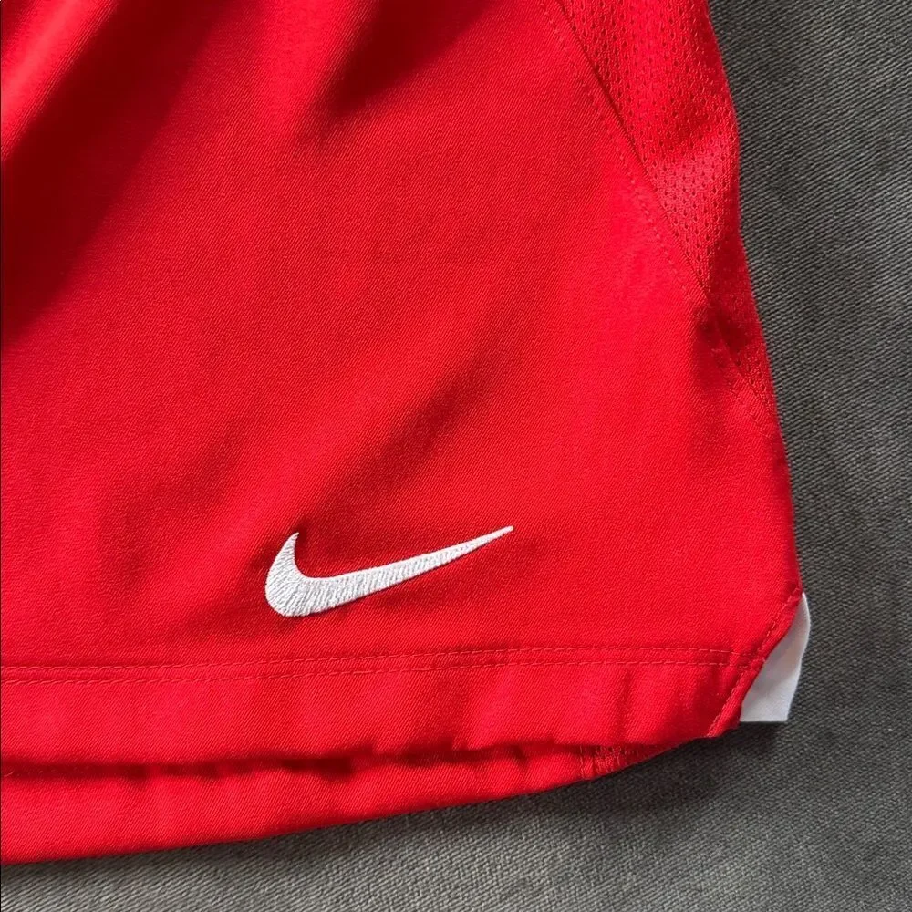 Women’s Nike Red Sport Shorts Dri-Fit AJ1266-657 Loose Fit Size M NWT